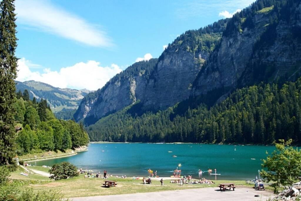 Le Relai S31 - Grand Et Lumineux Studio Avec Coin Montagne 4-6 Pers, Tout Equipe, Avec Wifi, A 30M Des Pistes Avec Un Grand Balcon, Draps Non Compris Saint-Jean-dʼAulps Eksteriør billede