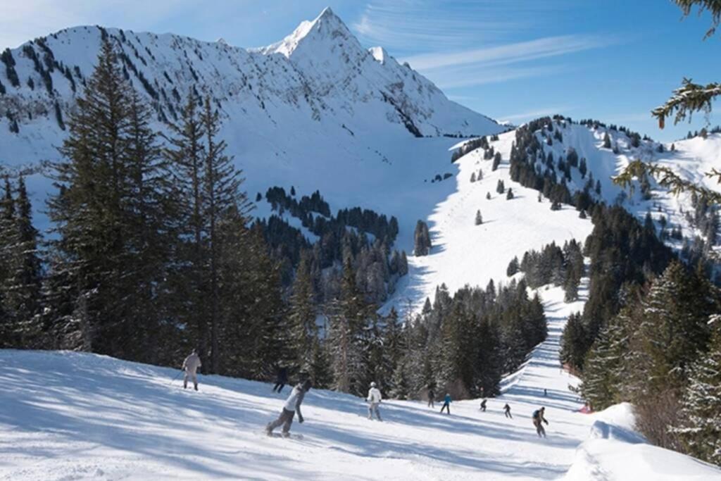 Le Relai S31 - Grand Et Lumineux Studio Avec Coin Montagne 4-6 Pers, Tout Equipe, Avec Wifi, A 30M Des Pistes Avec Un Grand Balcon, Draps Non Compris Saint-Jean-dʼAulps Eksteriør billede